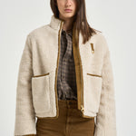 Giacca donna Eleonore in pile ecrù LCA0427 CR11 BARBOUR 
