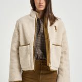 Giacca donna Eleonore in pile ecrù LCA0427 CR11 BARBOUR 