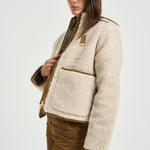 Giacca donna Eleonore in pile ecrù LCA0427 CR11 BARBOUR 