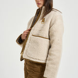Giacca donna Eleonore in pile ecrù LCA0427 CR11 BARBOUR 