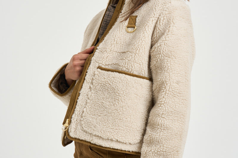Giacca donna Eleonore in pile ecrù LCA0427 CR11 BARBOUR 