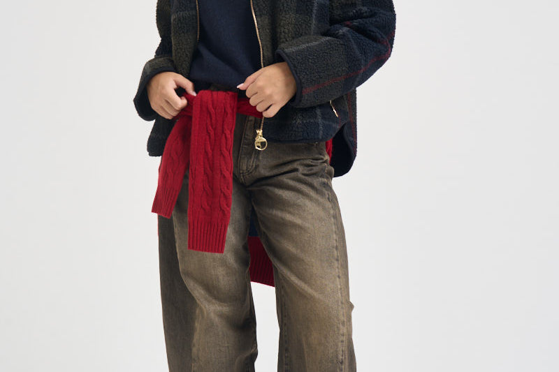 Giacca donna in pile con motivo tartan multicolor LFL0090 TN43 BARBOUR 