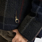 Giacca donna in pile con motivo tartan multicolor LFL0090 TN43 BARBOUR 