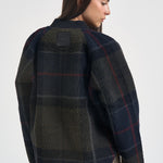 Giacca donna in pile con motivo tartan multicolor LFL0090 TN43 BARBOUR 