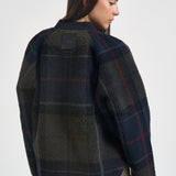 Giacca donna in pile con motivo tartan multicolor LFL0090 TN43 BARBOUR 