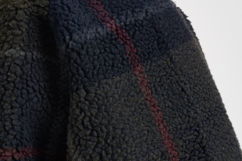 Giacca donna in pile con motivo tartan multicolor LFL0090 TN43 BARBOUR 