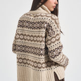 Maglia donna a collo alto beige LKN1560 CR52 BARBOUR 