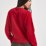 Cardigan donna a girocollo rosso LKN1847 RE84 BARBOUR 
