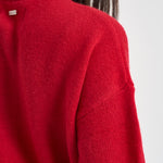 Cardigan donna a girocollo rosso LKN1847 RE84 BARBOUR 