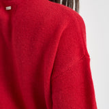 Cardigan donna a girocollo rosso LKN1847 RE84 BARBOUR 