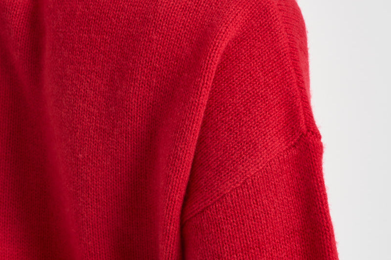 Cardigan donna a girocollo rosso LKN1847 RE84 BARBOUR 