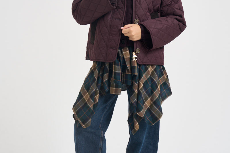 Giacca donna Moira trapuntata vino LQU1940 BR92 BARBOUR 