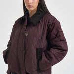 Giacca donna Moira trapuntata vino LQU1940 BR92 BARBOUR 