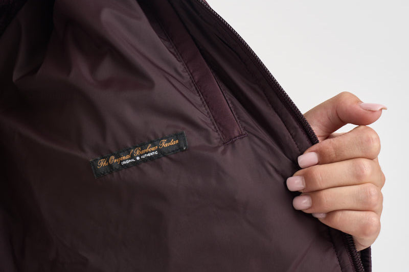 Giacca donna Moira trapuntata vino LQU1940 BR92 BARBOUR 