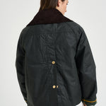 Giacca donna Catton Wax in cotone cerato verde scuro LWX1333 SG51 BARBOUR 