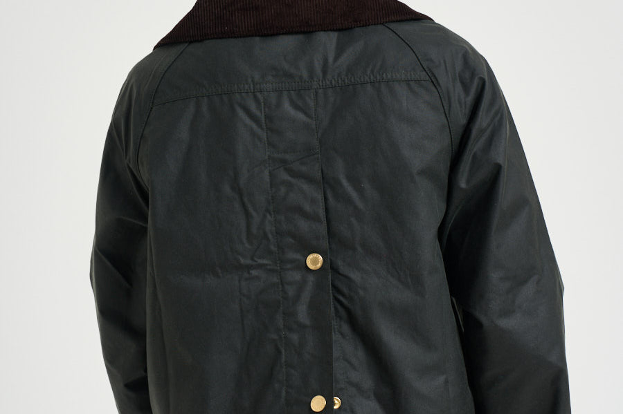 Giacca donna Catton Wax in cotone cerato verde scuro LWX1333 SG51 BARBOUR 