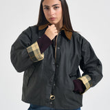 Giacca donna transport wax cerata verde scuro LWX1410 SG71 BARBOUR 