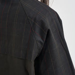 Giacca donna Spey Wax in cotone cerato tartan verde LWX1584 OL71 BARBOUR 
