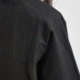 Giacca donna Spey Wax in cotone cerato tartan verde LWX1584 OL71 BARBOUR 