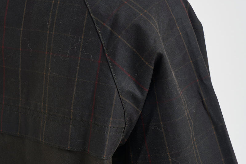 Giacca donna Spey Wax in cotone cerato tartan verde LWX1584 OL71 BARBOUR 