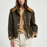 Giacca donna modern spey wax verde oliva LWX1595 SN91 BARBOUR 