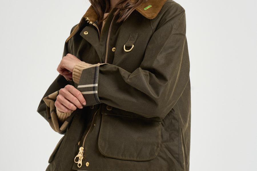 Giacca donna modern spey wax verde oliva LWX1595 SN91 BARBOUR 