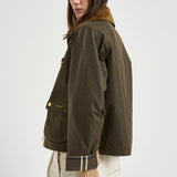 Giacca donna modern spey wax verde oliva LWX1595 SN91 BARBOUR 