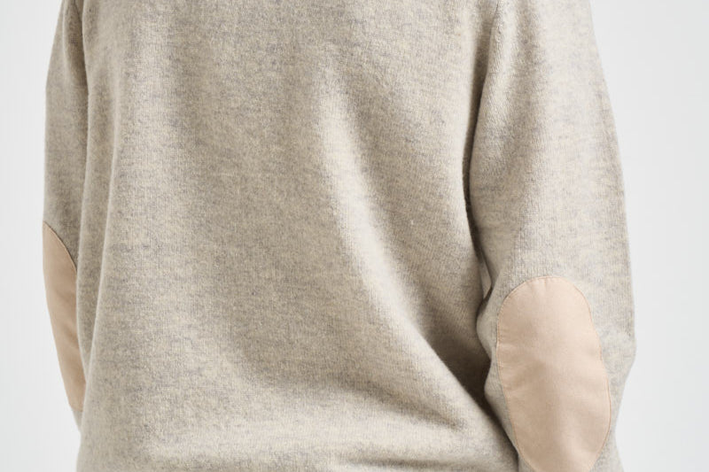 Maglia uomo mezza zip e bottoni grigio chiaro mèlange MKN0585 BE14 BARBOUR 