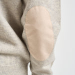 Maglia uomo mezza zip e bottoni grigio chiaro mèlange MKN0585 BE14 BARBOUR 