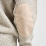 Maglia uomo mezza zip e bottoni grigio chiaro mèlange MKN0585 BE14 BARBOUR 