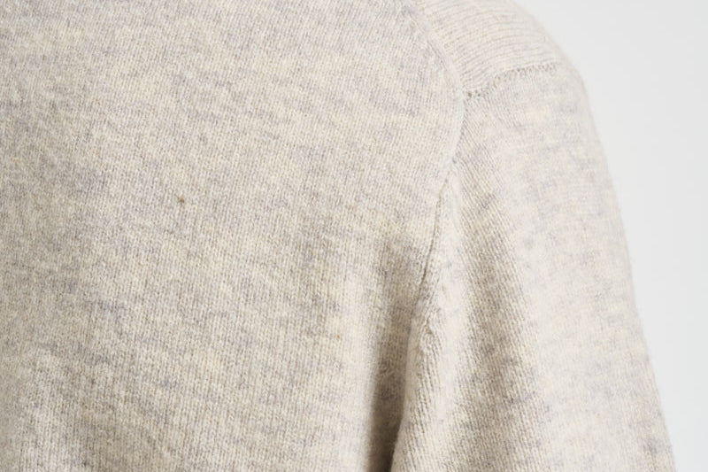 Maglia uomo mezza zip e bottoni grigio chiaro mèlange MKN0585 BE14 BARBOUR 