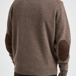 Maglia uomo mezza zip e bottoni tortora scuro MKN0585 ST71 BARBOUR 