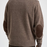Maglia uomo mezza zip e bottoni tortora scuro MKN0585 ST71 BARBOUR 