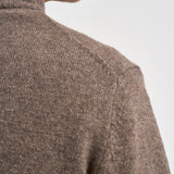 Maglia uomo mezza zip e bottoni tortora scuro MKN0585 ST71 BARBOUR 