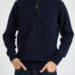 Maglia uomo mezza zip blu navy MKN0837 NY91 BARBOUR 