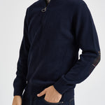 Maglia uomo mezza zip blu navy MKN0837 NY91 BARBOUR 