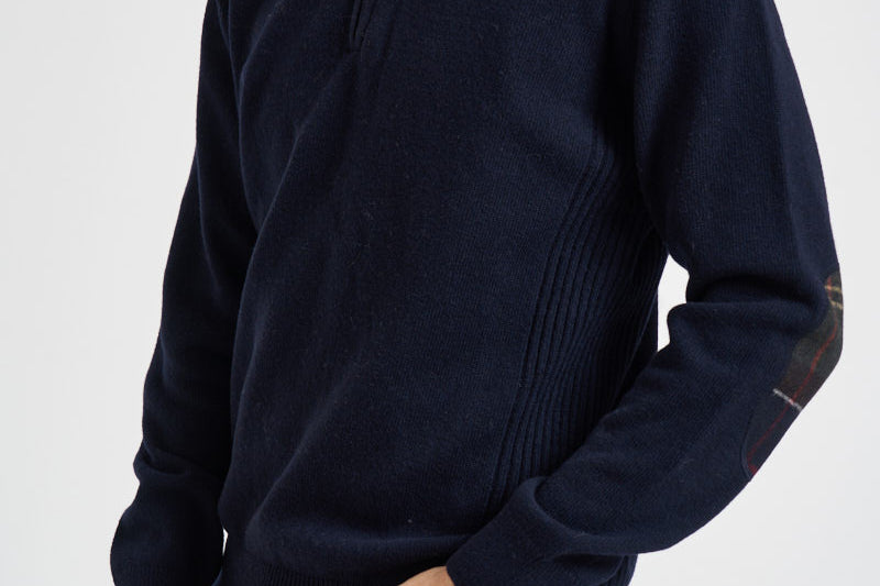 Maglia uomo mezza zip blu navy MKN0837 NY91 BARBOUR 