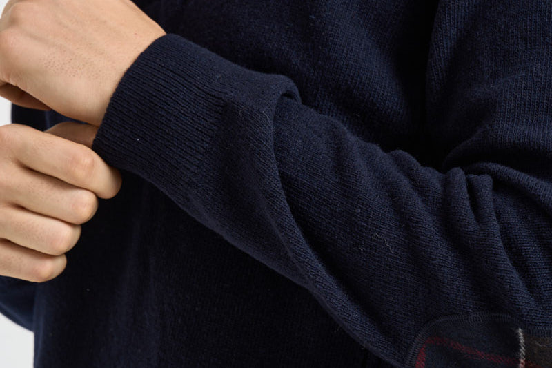Maglia uomo mezza zip blu navy MKN0837 NY91 BARBOUR 