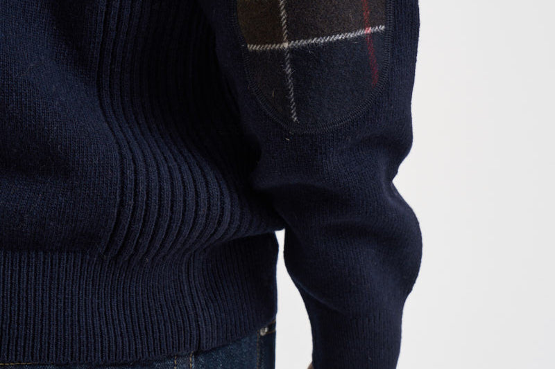 Maglia uomo mezza zip blu navy MKN0837 NY91 BARBOUR 