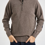 Maglia uomo mezza zip tortora MKN0837 OL76 BARBOUR 