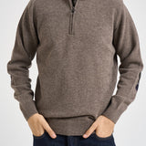 Maglia uomo mezza zip tortora MKN0837 OL76 BARBOUR 