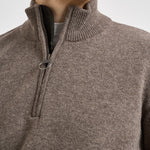 Maglia uomo mezza zip tortora MKN0837 OL76 BARBOUR 