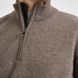 Maglia uomo mezza zip tortora MKN0837 OL76 BARBOUR 