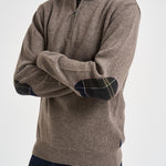 Maglia uomo mezza zip tortora MKN0837 OL76 BARBOUR 
