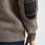 Maglia uomo mezza zip tortora MKN0837 OL76 BARBOUR 
