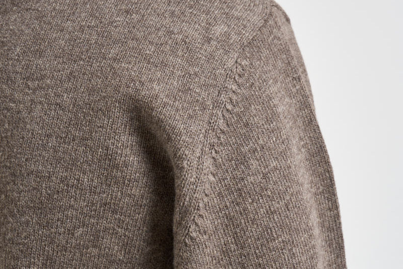 Maglia uomo mezza zip tortora MKN0837 OL76 BARBOUR 