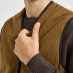 Gilet uomo in pile cammello MLI0004 BR31 BARBOUR 