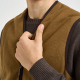 Gilet uomo in pile cammello MLI0004 BR31 BARBOUR 