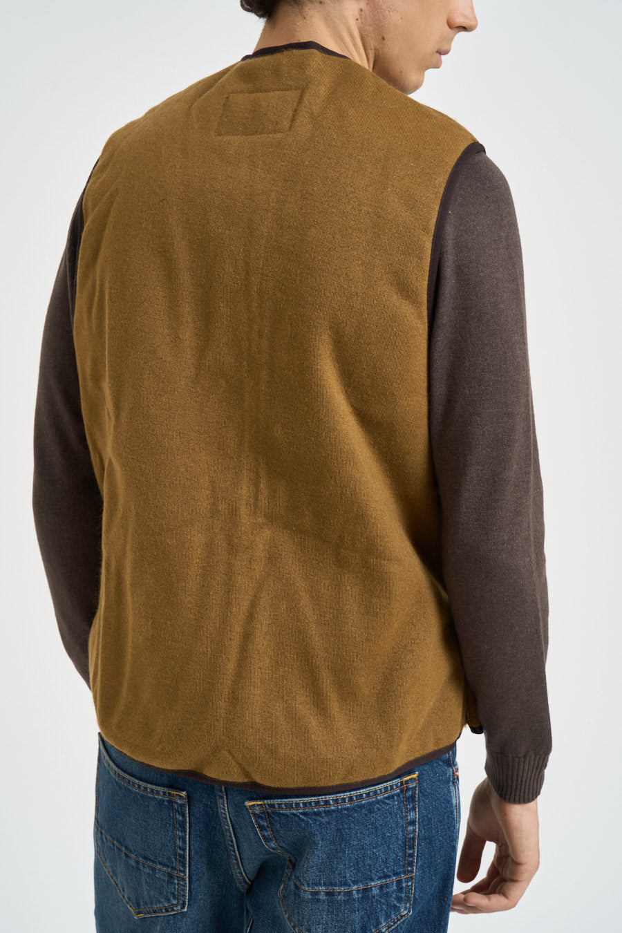 Gilet uomo in pile cammello MLI0004 BR31 BARBOUR 