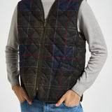 Gilet uomo trapuntato tartan blu MLI0064 TN14 BARBOUR 